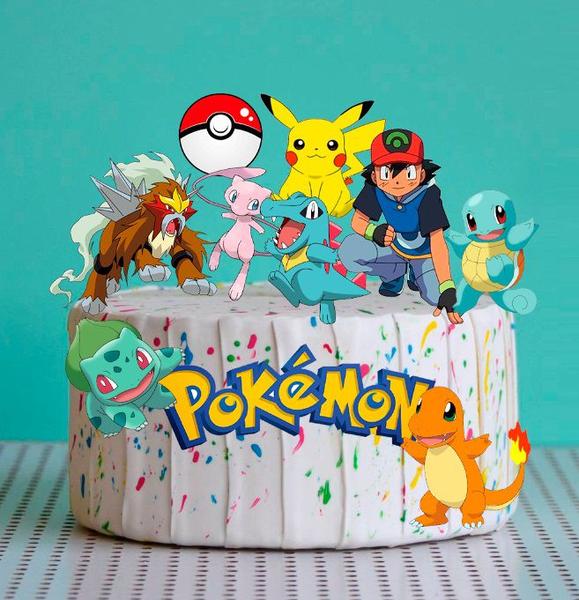 Topo de bolo Pokemon Monte Você Mesmo - Nicolados Imagem de Topo de bolo Pokemon Monte Você Mesmo