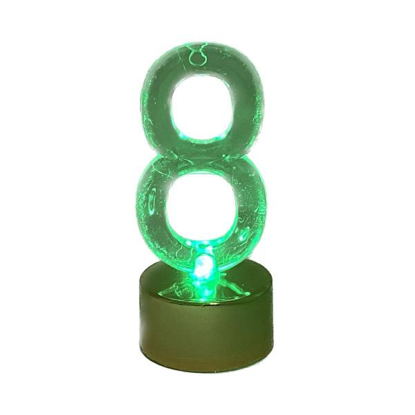Topo De Bolo Vela Em Formato De Número Com Led Colorido - PartiuFesta Imagem de Topo De Bolo Vela Em Formato De Número Com Led Colorido