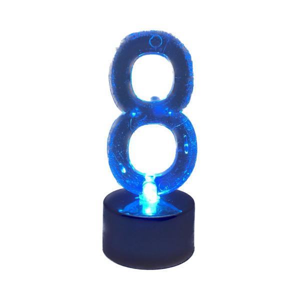 Topo De Bolo Vela Em Formato De Número Com Led Colorido - PartiuFesta Imagem de Topo De Bolo Vela Em Formato De Número Com Led Colorido