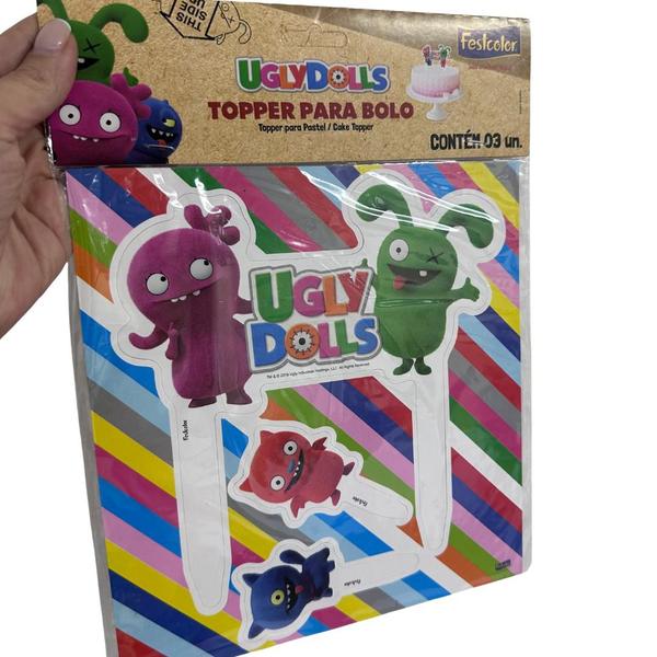 Topo Topper de bolo Festa UglyDolls Festcolor - Inspire sua Festa Loja Imagem de Topo Topper de bolo Festa UglyDolls Festcolor - Inspire sua Festa Loja