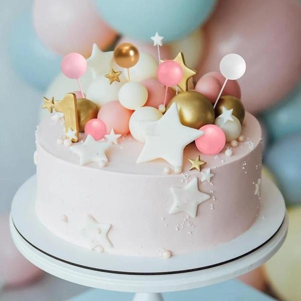 Imagem de Topper De Bolo Dourado E Prateado, 20 Peças, Feliz Aniversário, Decoração De Cupcake, Casamento,