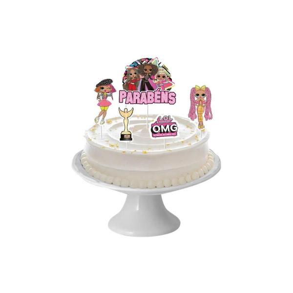 Topper De Bolo Topo Decoração Tema Lol Omg - Regina Festas Imagem de Topper De Bolo Topo Decoração Tema Lol Omg