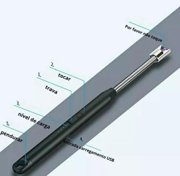 Imagem de Torch Portátil Culinário Recarregável. Transforme Sua