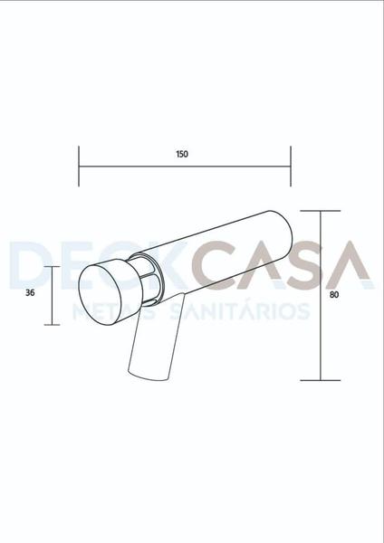 Torneira Automática Baixa Parede Temporizada Banheiro Metal - Deckcasa Imagem de Torneira Automática Baixa Parede Temporizada Banheiro Metal
