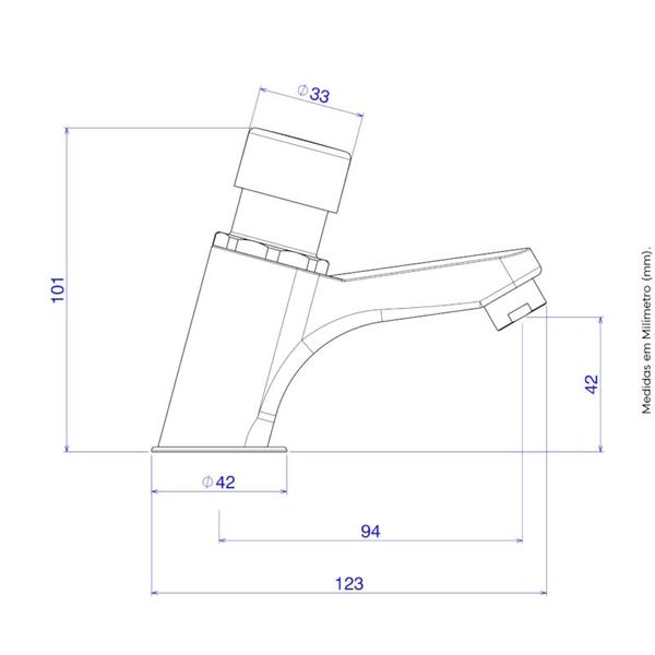 Imagem de Torneira Automática Deca Lavatório Decamatic Smart 1173.C.SMT