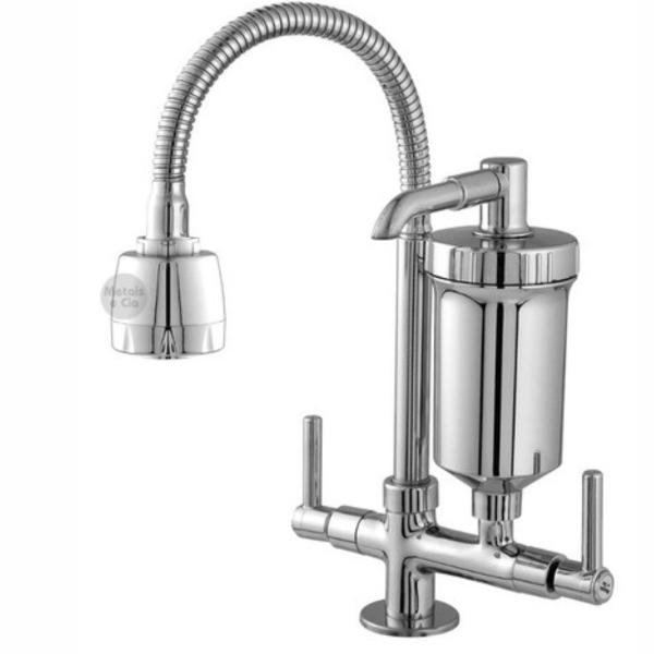 Torneira Bancada Cozinha Filtro Tubo Gourmet Dois Jatos 874 - Metais e Cia Imagem de Torneira Bancada Cozinha Filtro Tubo Gourmet Dois Jatos 874