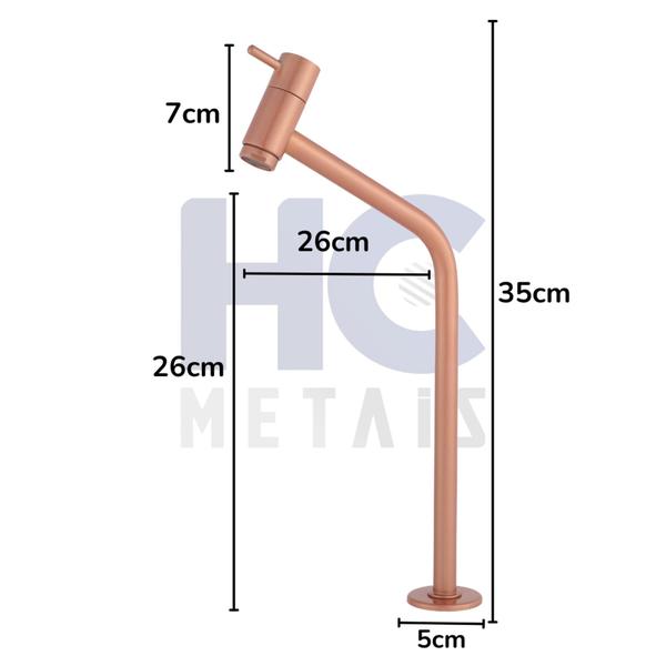 Imagem de Torneira Bancada Slim Flex Bica Alta 45 Banheiro