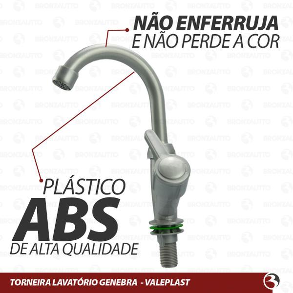 Imagem de Torneira Banheiro Cuba Resistente 1/4 Volta ABS Valeplast