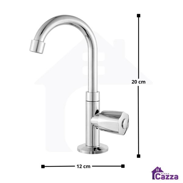 Imagem de Torneira Banheiro Lavabo Cuba inox ABS Lavatório cozinha cod 123 C25