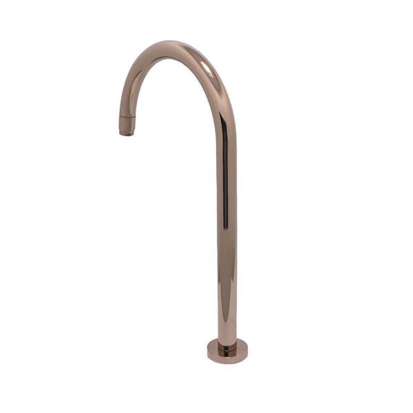 Torneira Banheiro Lavatório Bancada Slim Tube Alta Rose Gold - Shophidraulica Imagem de Torneira Banheiro Lavatório Bancada Slim Tube Alta Rose Gold