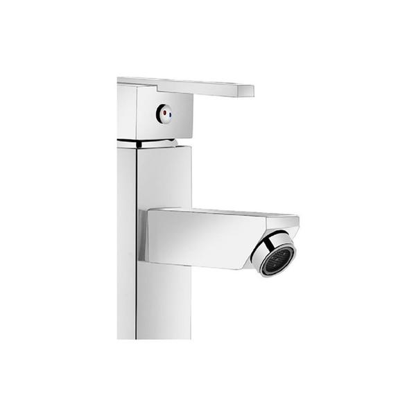 Torneira Banheiro Lavatório Monocomando Quadrado Luxo - Modelar Imagem de Torneira Banheiro Lavatório Monocomando Quadrado Luxo