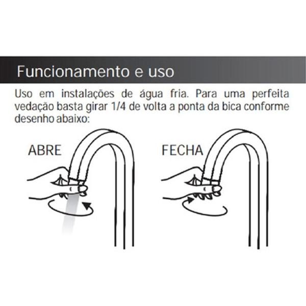 Imagem de Torneira Banheiro/Lavatório Pratica Clean Preto Black Alta