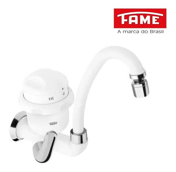 Torneira Bica Alta 220V 5400W - Fame Imagem de Torneira Bica Alta 220V 5400W - Fame
