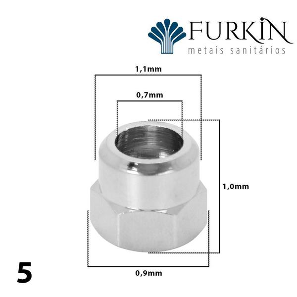 Imagem de Torneira Bica Móvel Mesa Saída Purificador Kit Universal