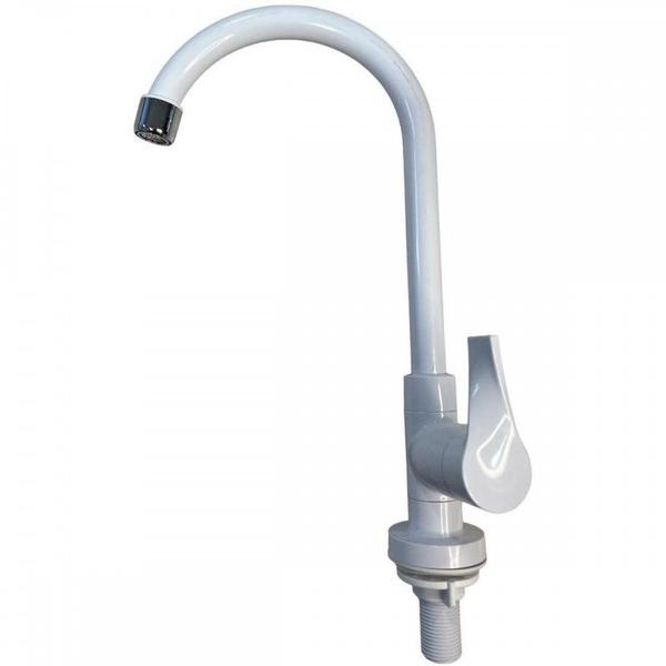 Torneira Bica Movel Pia Mesa Herc Abs Twist Branca 2950 - 1/4 De Volta Imagem de Torneira Bica Movel Pia Mesa Herc Abs Twist Branca 2950 - 1/4 De Volta