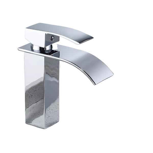 Torneira Cascata Misturador Monocomando Mesa Baixa Banheiro - Lorben Imagem de Torneira Cascata Misturador Monocomando Mesa Baixa Banheiro