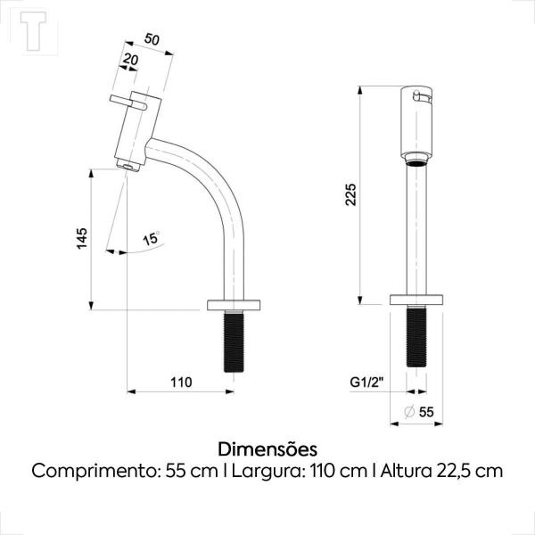 Imagem de Torneira celite lavatorio mesa bica baixa basic cromada b5000c7crb