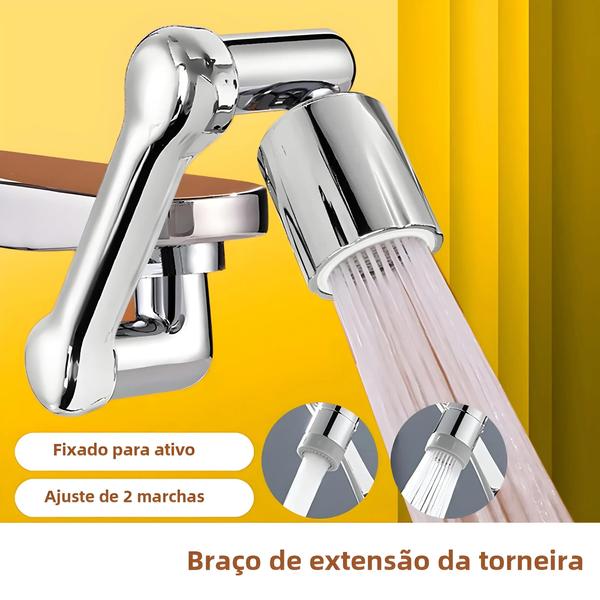 Imagem de Torneira com Braço Robótico Giratório 1080° - Extensor para Pia de Cozinha