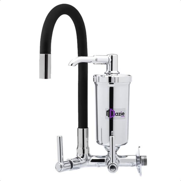 Torneira Com Filtro Cozinha Parede Gourmet Emborrachada Abs - Dazie Metais