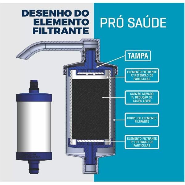 Imagem de Torneira Com Filtro Gourmet Pia Cozinha De Parede Metal Inox