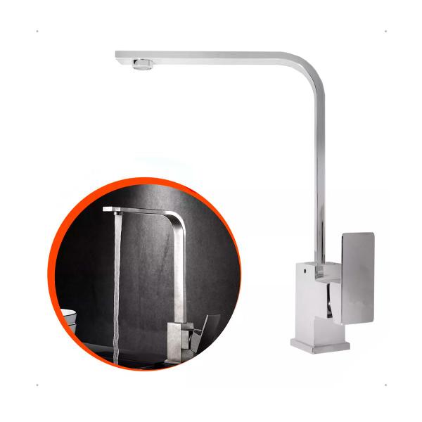 Torneira Cozinha e Banheiro Gourmet Flexível Bancada Monocomando com Misturador Alto Padrão - AMG Imagem de Torneira Cozinha e Banheiro Gourmet Flexível Bancada Monocomando com Misturador Alto Padrão