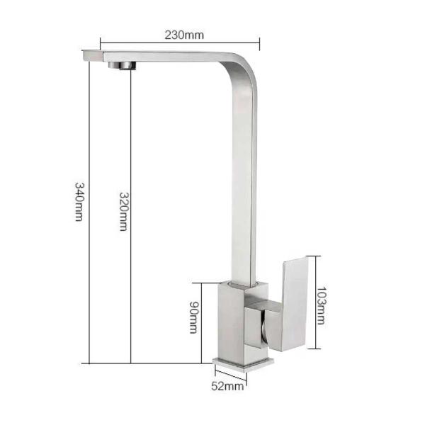 Torneira Cozinha e Banheiro Gourmet Flexível Bancada Monocomando com Misturador Alto Padrão - AMG Imagem de Torneira Cozinha e Banheiro Gourmet Flexível Bancada Monocomando com Misturador Alto Padrão
