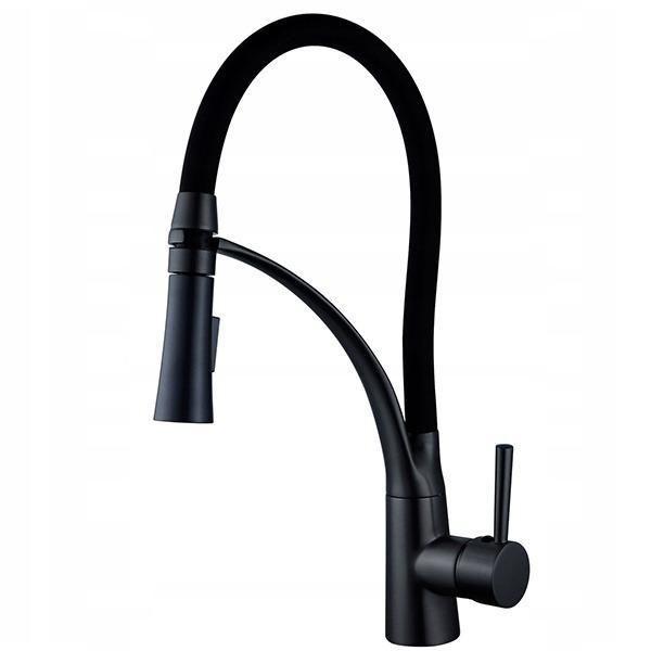 Torneira Cozinha Gourmet Monocomando Preto Fosco - Deckcasa Imagem de Torneira Cozinha Gourmet Monocomando Preto Fosco