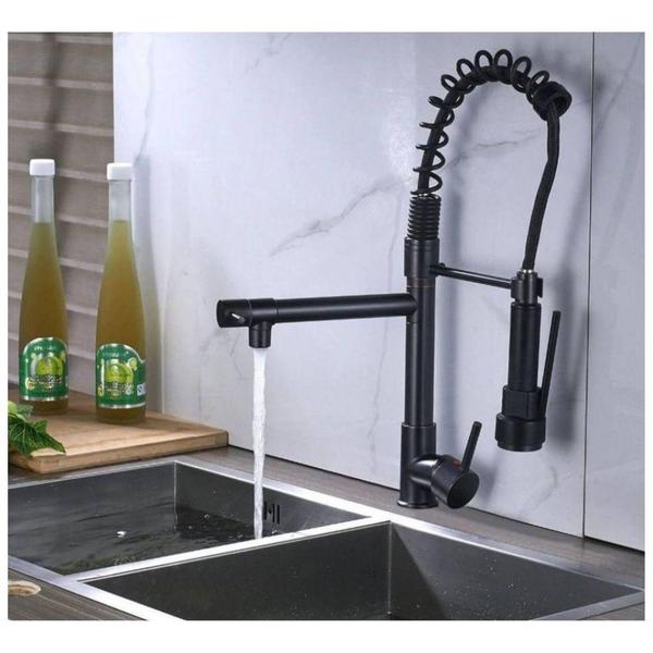 Imagem de Torneira Cozinha Gourmet Spray Duo 50cm Monocomando Preto - Mm House