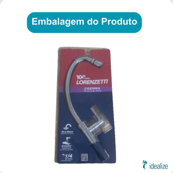 Imagem de Torneira Cozinha Mesa Bica Movel Loren Fit Slim 1167 C31 Dn15 Lorenzetti