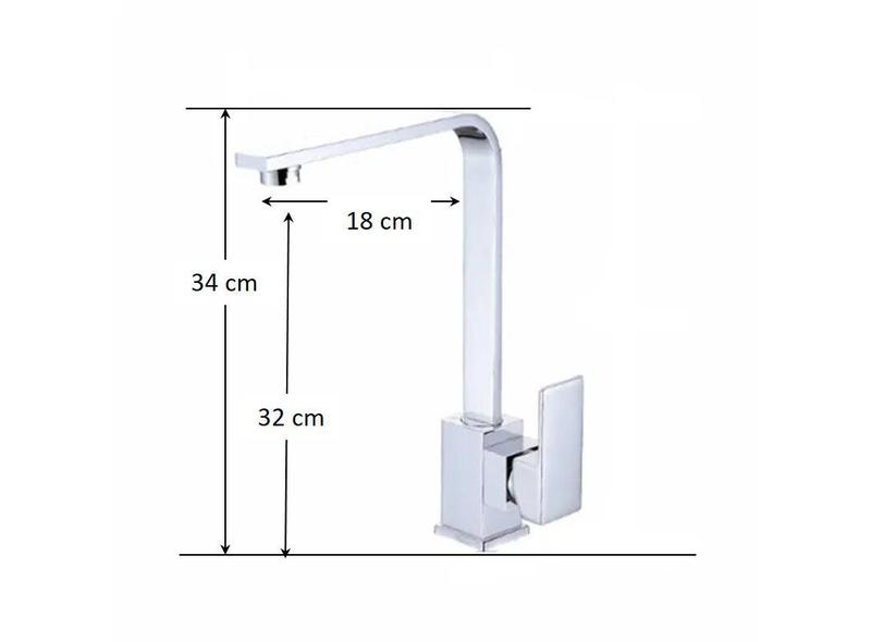 Imagem de Torneira Cozinha Monocomando Slim Cromada
