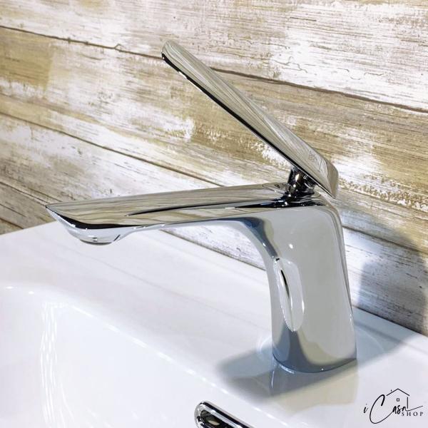 Imagem de Torneira de Banheiro Lavabo Misturador Monocomando (Acqua - Cromo) - IC-7401C