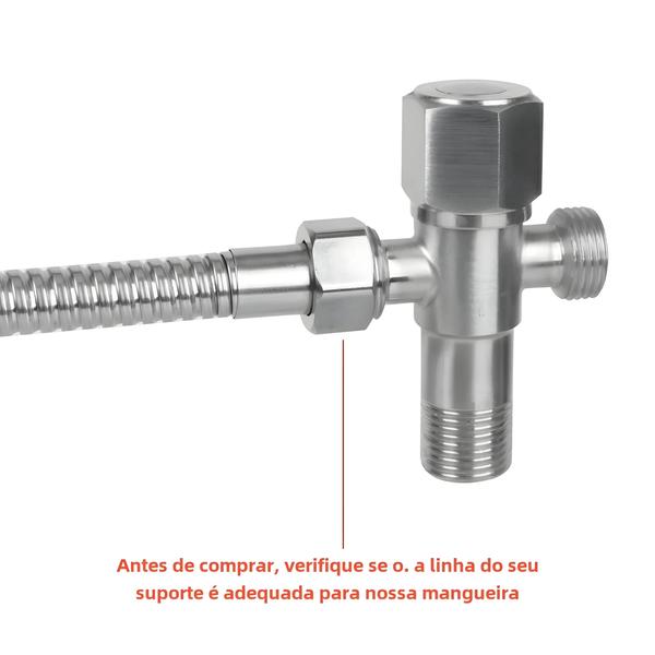 Torneira de Bidê Portátil em Aço Inoxidável - Autolimpante para Banheiro e Vaso Sanitário Imagem de Torneira de Bidê Portátil em Aço Inoxidável - Autolimpante para Banheiro e Vaso Sanitário