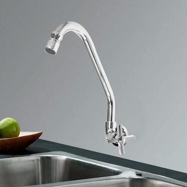 Torneira de Cozinha Parede Bica Móvel Alavanca em X Tubo J 3322 - Império das Torneiras Imagem de Torneira de Cozinha Parede Bica Móvel Alavanca em X Tubo J 3322