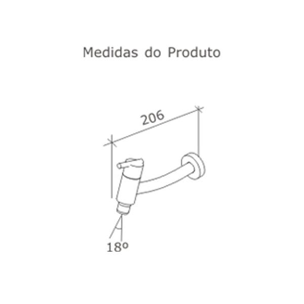 Torneira de Cozinha Parede Gioia 1159 Fabrimar - Tigre Metais Imagem de Torneira de Cozinha Parede Gioia 1159 Fabrimar - Tigre Metais