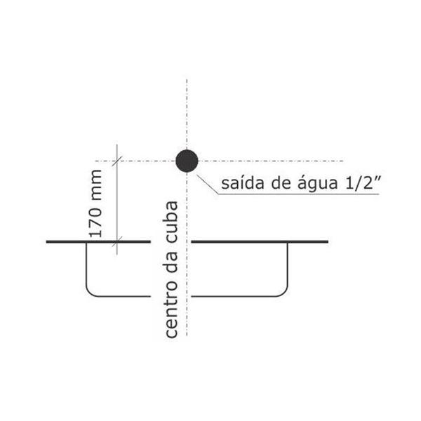 Torneira de Cozinha Parede Tubo Móvel Nova Gyro 1169 Fabrimar - Tigre Metais Imagem de Torneira de Cozinha Parede Tubo Móvel Nova Gyro 1169 Fabrimar - Tigre Metais