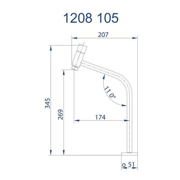 Imagem de Torneira de Mesa p/ banheiro 1208 C105 Fani