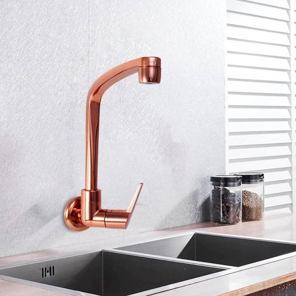 Imagem de Torneira de Parede para Cozinha Flatt Rose Gold 1168 F71 - 7111106 - LORENZETTI