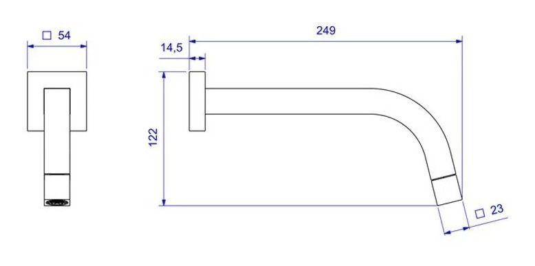 Imagem de Torneira De Parede Tube Red Gold 1178.gl.tub.RD Deca