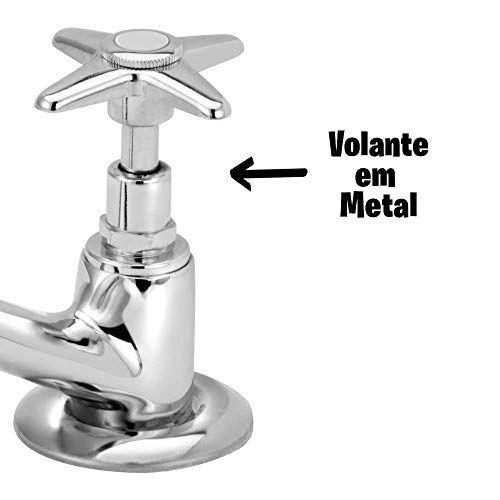 Imagem de Torneira de Pia Tradicional Metal Para Banheiro Mesa Simples