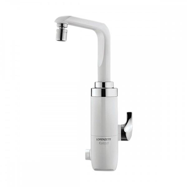 Torneira Eletr.Essenc Mesa L_C 220V Branco/Cromado Imagem de Torneira Eletr.Essenc Mesa L_C 220V Branco/Cromado
