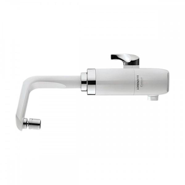 Torneira Eletr.Essenc Mesa L_C 220V Branco/Cromado Imagem de Torneira Eletr.Essenc Mesa L_C 220V Branco/Cromado