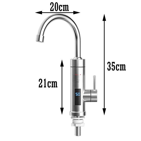 Imagem de Torneira Elétrica 220v Misturador Monocomando Cozinha Gourmet Bancada Giratória