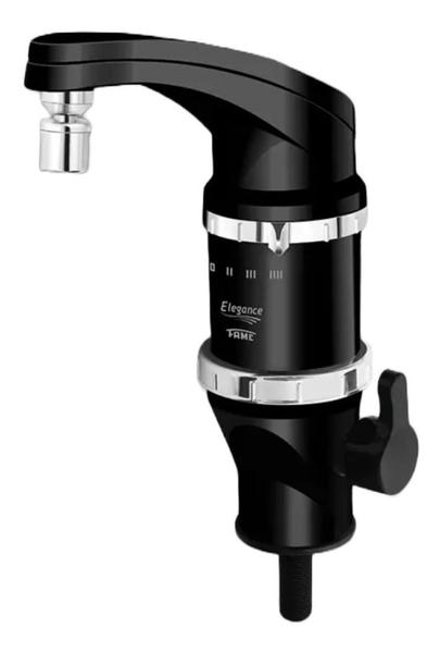 Torneira Elétrica 4T Elegance Preta 220V/5400W Bancada - FAME Imagem de Torneira Elétrica 4T Elegance Preta 220V/5400W Bancada - FAME