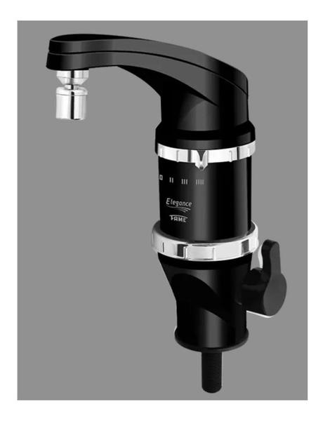 Torneira Elétrica 4T Elegance Preta 220V/5400W Bancada - FAME Imagem de Torneira Elétrica 4T Elegance Preta 220V/5400W Bancada - FAME