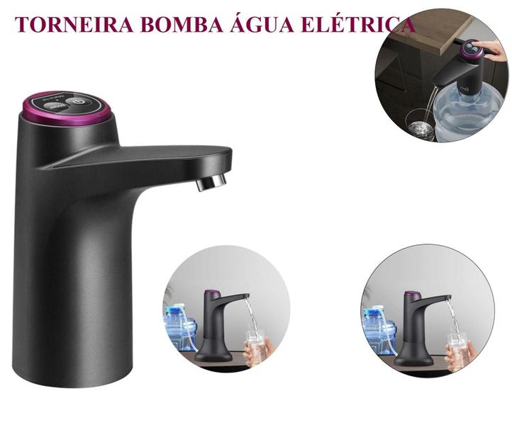 Imagem de Torneira Elétrica Bomba P/ Galão Bebedouro Água Recarregável - EMB-ECOMMERCE-UTILIT