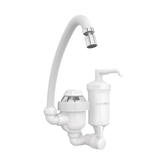 Torneira Elétrica de parede com filtro Água 2 em 1 3T 220V 4400W TFP244 - Sintex Imagem de Torneira Elétrica de parede com filtro Água 2 em 1 3T 220V 4400W TFP244 - Sintex