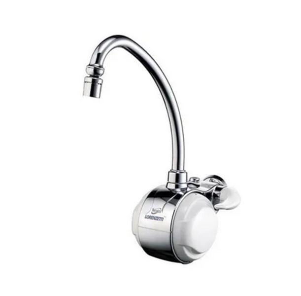Torneira Elétrica de Parede Versátil Cromada/Branco 127V 5500W Lorenzetti Imagem de Torneira Elétrica de Parede Versátil Cromada/Branco 127V 5500W Lorenzetti
