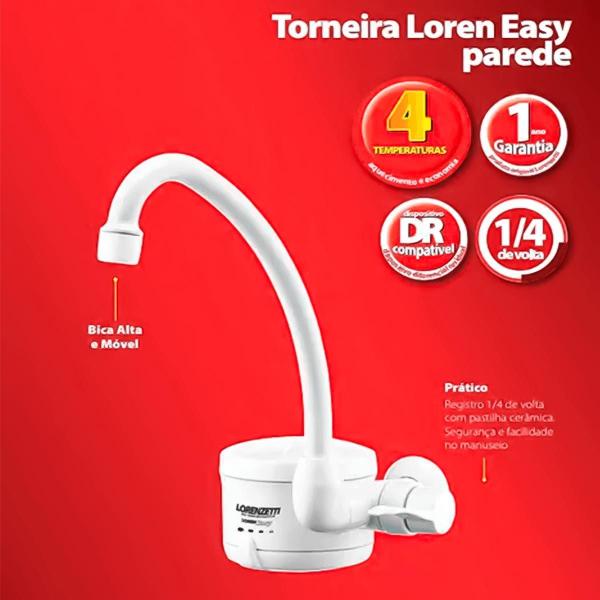 Imagem de Torneira Eletrica Easy 127v Parede