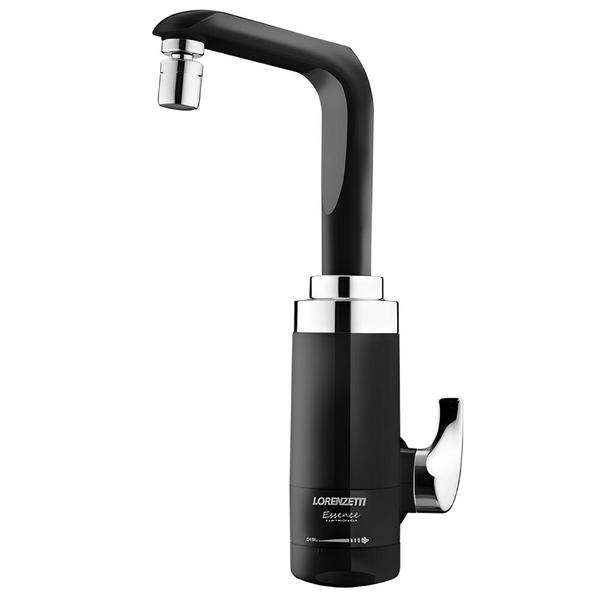 Torneira Elétrica Essence Parede 220 Volts 5500 Watts Preta Cromada - 7551031 - LORENZETTI Imagem de Torneira Elétrica Essence Parede 220 Volts 5500 Watts Preta Cromada - 7551031 - LORENZETTI