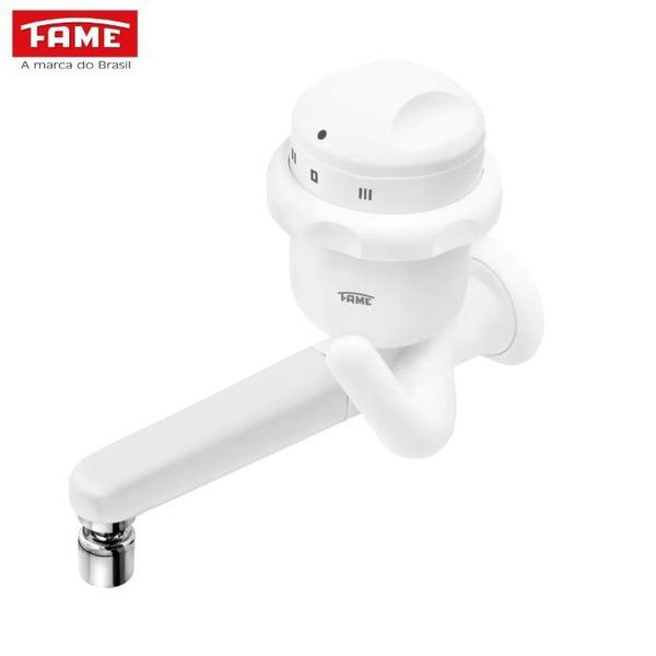 Torneira Elétrica Fame Bica Reta 220V 5400W Imagem de Torneira Elétrica Fame Bica Reta 220V 5400W